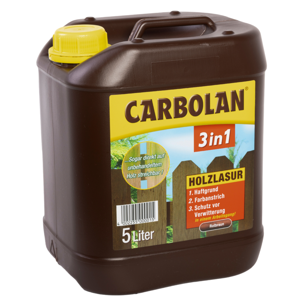 Carbolan 3in1 Rotbraun Holzlasur